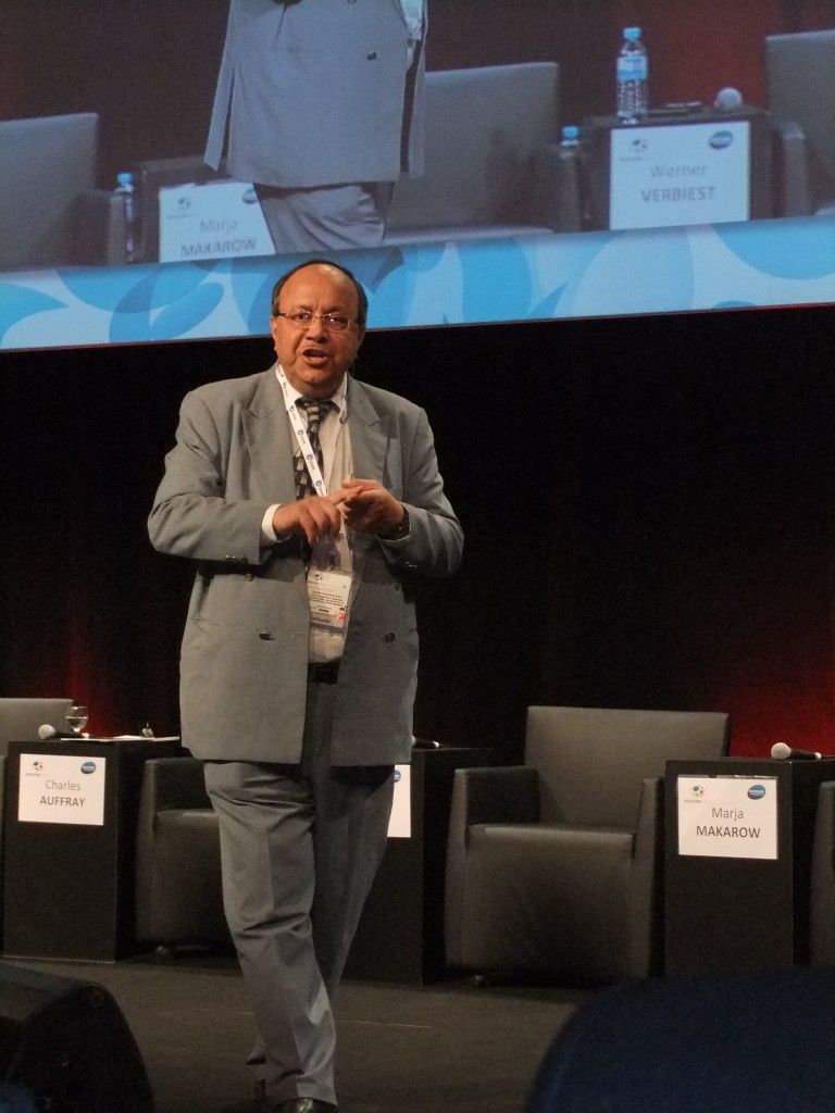 In drug discovery for infectious disease we are falling behind and need innovation, said Samir Brahmachari. (Photo Credit: Catherine Saez, IP-Watch)