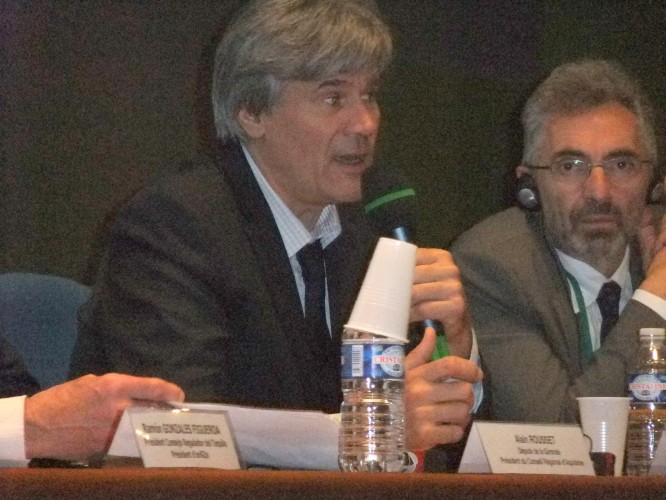 French Minister Stéphane Le Foll a strong supporter of GIs and AOs. (Photo Credit: Catherine Saez, IP-Watch)