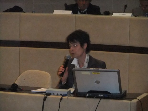 Catherine Lepage: Director of the French Bureau National Interprofessionnel du Cognac (Photo Credit: Catherine Saez, IP-Watch)