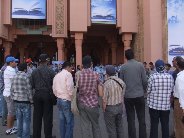 Marrakesh blind treaty protest Photo Credit: Catherine Saez, IP-Watch