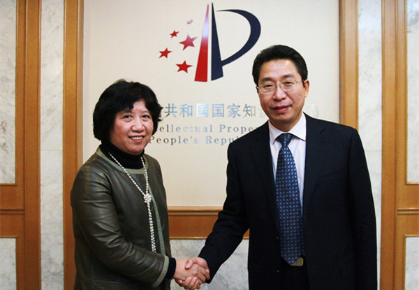 SIPO Commissioner meets WIPO Jan 2014