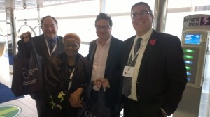 Pharma industry representatives at conference