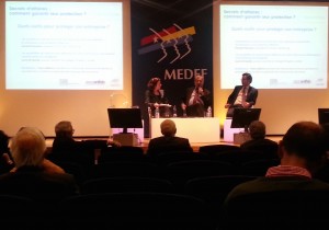 From left, Pamela Passman, Yves Lelièvre and Lois de Gaulle