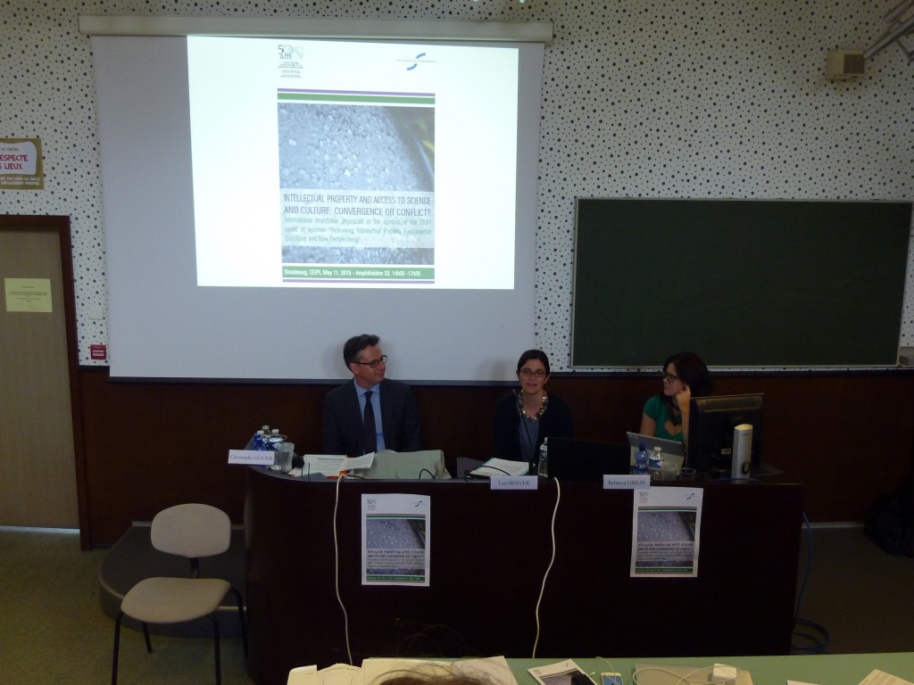 Christophe Geiger, Director General of CEIPI, Lea Shaver, Associate Professor at Indiana University, Robert H. McKinney School of Law, Rebecca Giblin, Associate Professor at the Monash University, Faculty of Law