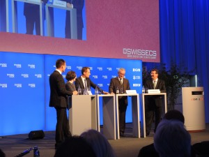 Speakers at the SwissESC event