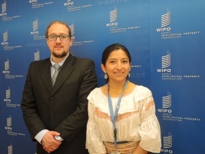 Núñez Rocha and Ñusta Maldonado of the Ecuador mission in Geneva