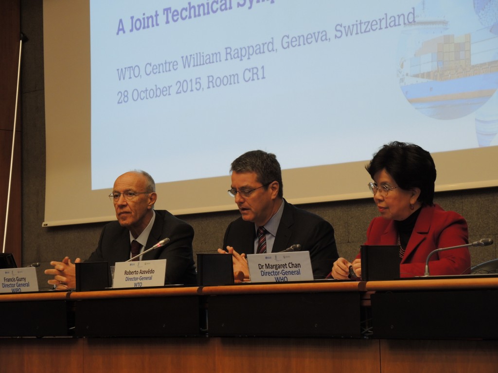 Francis Gurry, Roberto Azevêdo, Margaret Chan