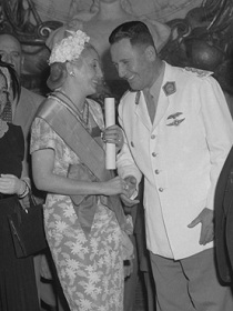 President Juan Domingo and Eva Peron, from the national archives