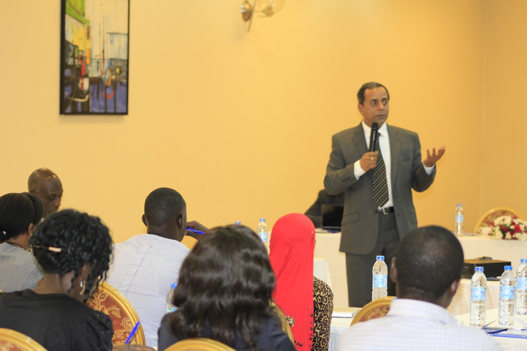 WIPO's Anil Sanha leads a topic discussion