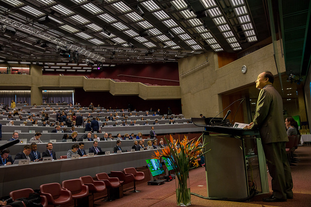 ITU Secretary General Houlin Zhao addresses the WSIS Forum