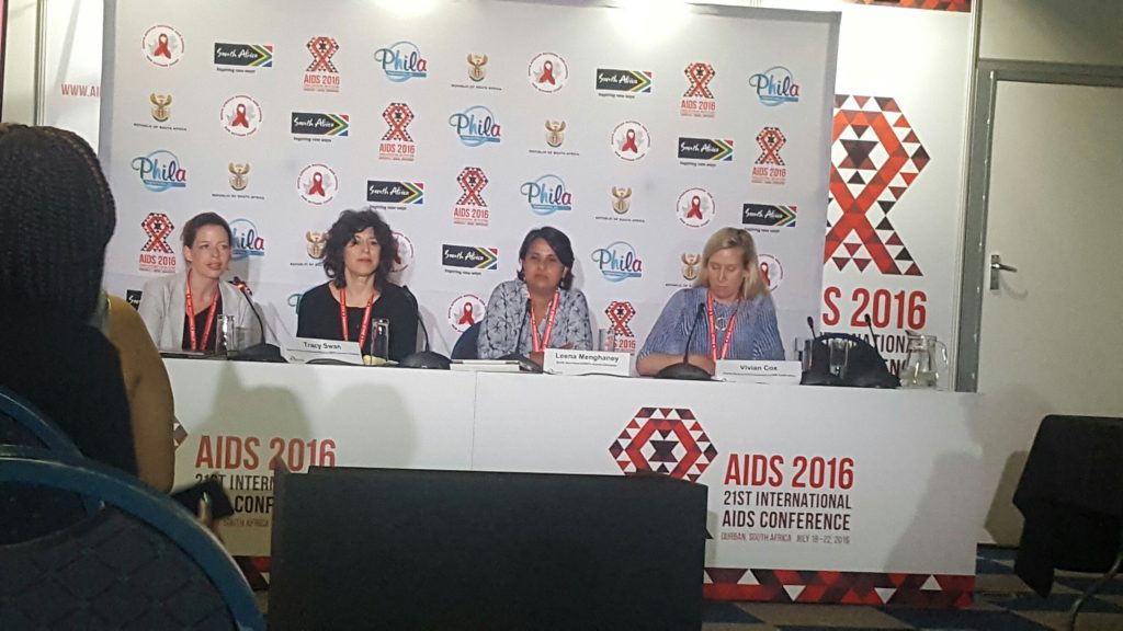 Members of Doctors Without Borders address the media during the launch of Untangling the Web