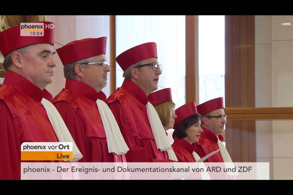 Judges reading out the ruling today