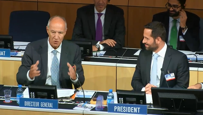 WIPO Director General Francis Gurry and Marcelo Calero, Minister for Culture of Brazil, chair of the Marrakesh Treaty Assembly