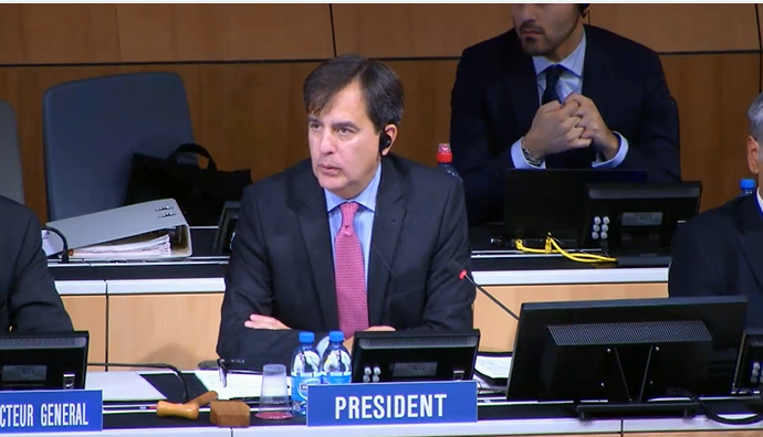 CDIP Chair Amb. Luis Enrique Chávez Basagoitia of Peru