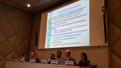 South Centre side event on Paragraph 6 at WTO last week